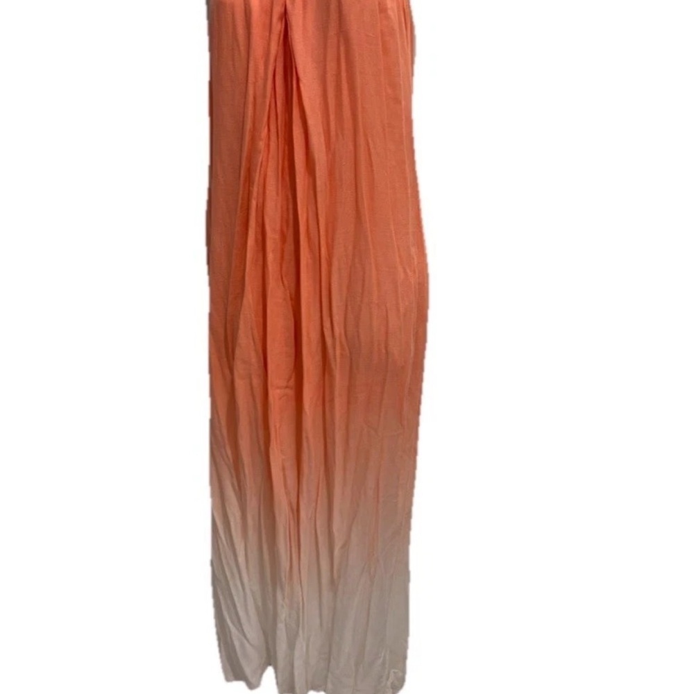JOUNG FABULOUS &BROKE Long Maxi Staples Ombre Dress Peach Orange Size XS